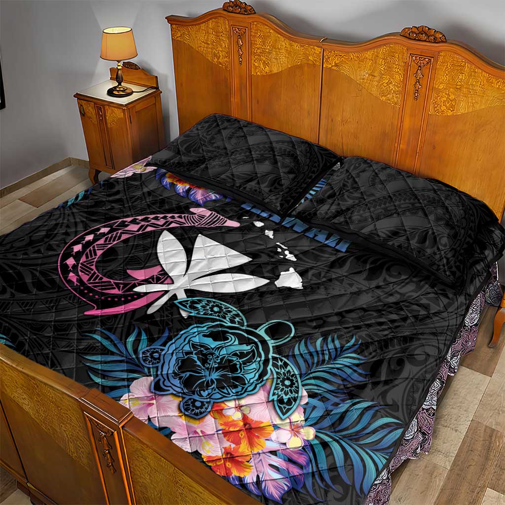 Hawaii Quilt Bed Set Kanaka Maoli With Fish Hook