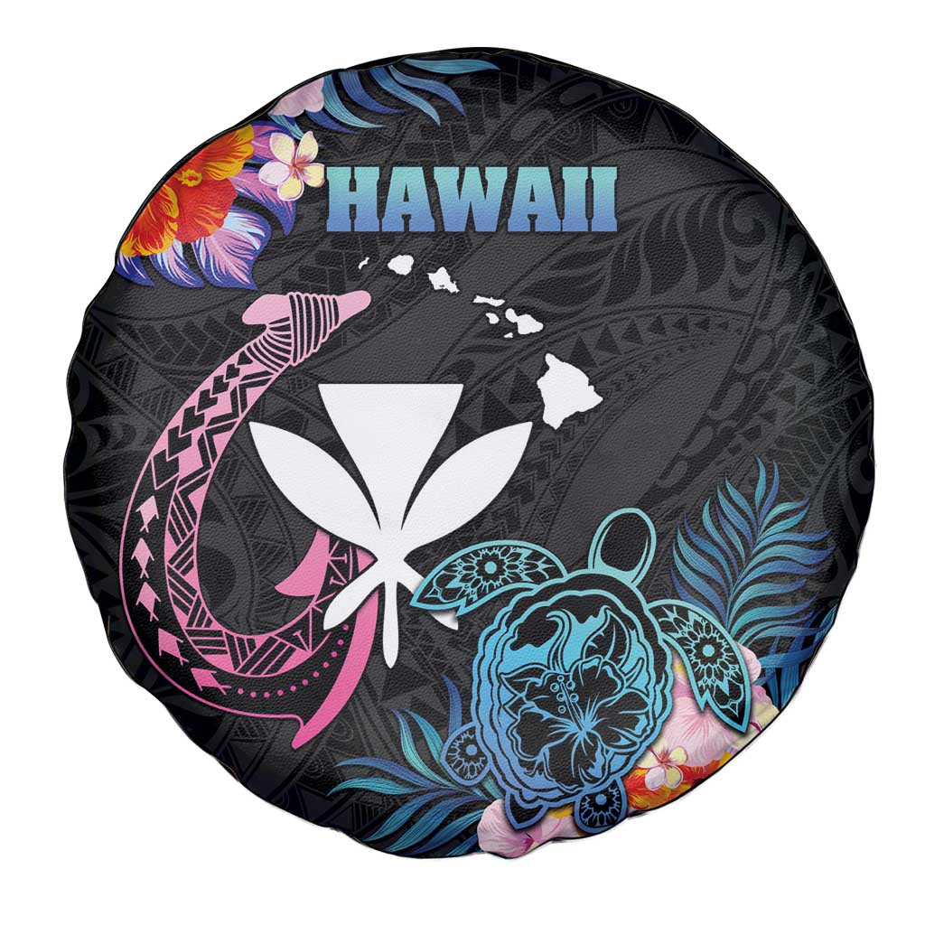 Hawaii Spare Tire Cover Kanaka Maoli With Fish Hook