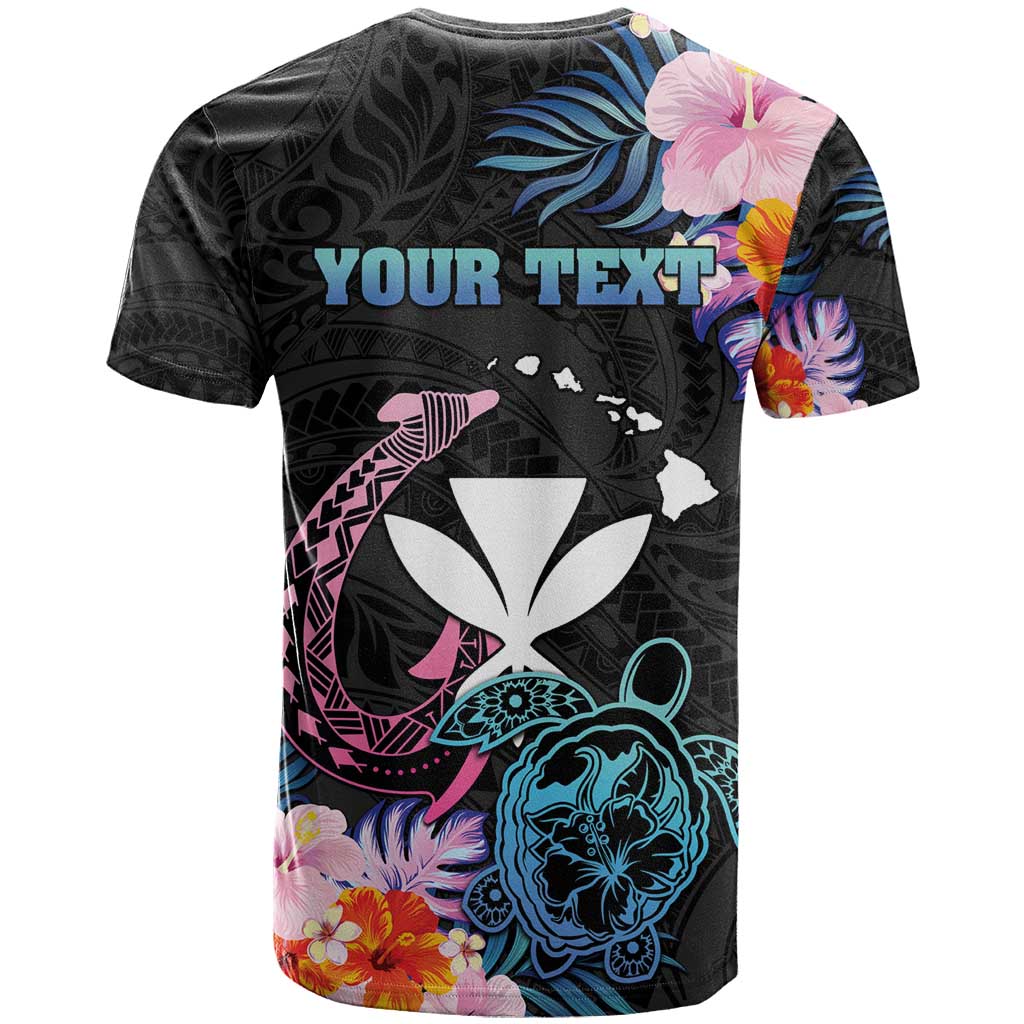 Personalised Hawaii T Shirt Kanaka Maoli With Fish Hook