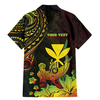 Personalised Hawaii Family Matching Mermaid Dress and Hawaiian Shirt Kanaka Maoli With Hammerhead Shark