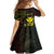 Personalised Hawaii Family Matching Short Sleeve Bodycon Dress and Hawaiian Shirt Kanaka Maoli With Hammerhead Shark