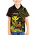 Personalised Hawaii Family Matching Short Sleeve Bodycon Dress and Hawaiian Shirt Kanaka Maoli With Hammerhead Shark