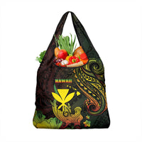 Hawaii Grocery Bag Kanaka Maoli With Hammerhead Shark