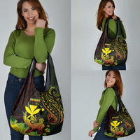 Hawaii Grocery Bag Kanaka Maoli With Hammerhead Shark