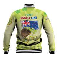 New Zealand Kiwi Baseball Jacket I Just Really Like Kiwis
