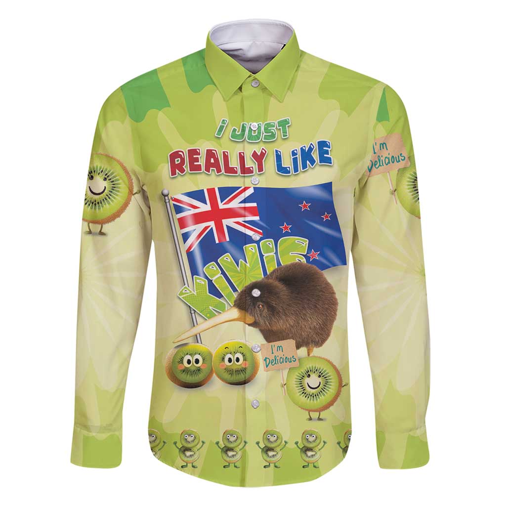 New Zealand Kiwi Family Matching Off Shoulder Maxi Dress and Hawaiian Shirt I Just Really Like Kiwis