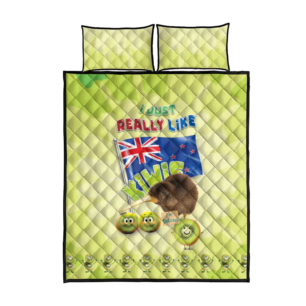 New Zealand Kiwi Quilt Bed Set I Just Really Like Kiwis
