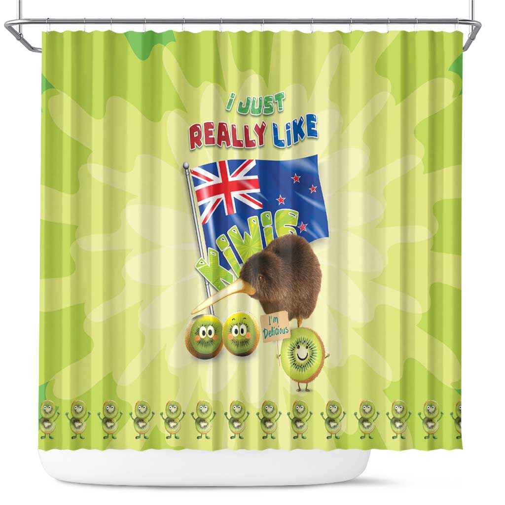 New Zealand Kiwi Shower Curtain I Just Really Like Kiwis
