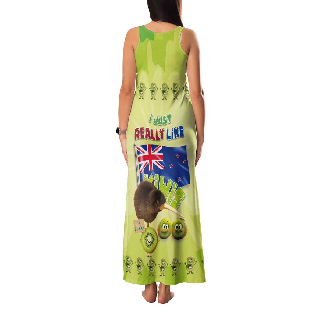 New Zealand Kiwi Tank Maxi Dress I Just Really Like Kiwis