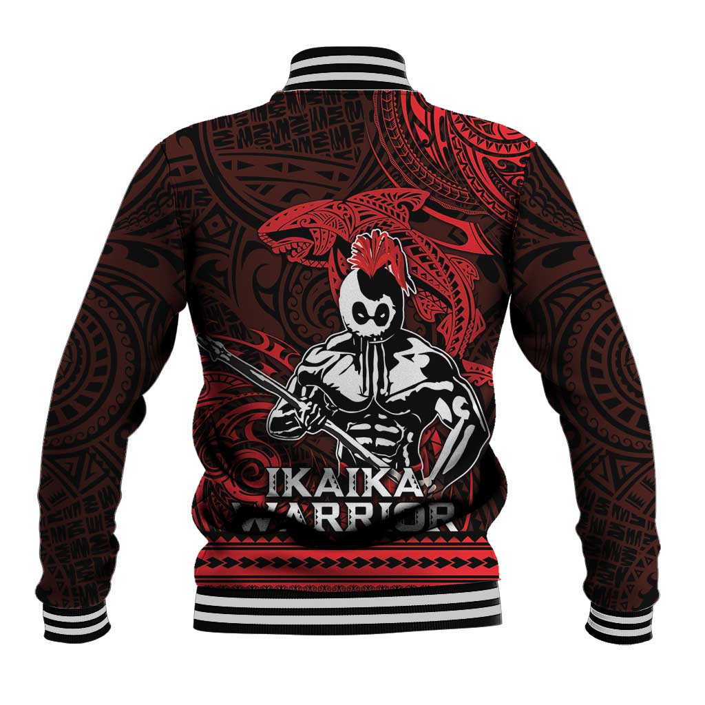 Hawaii Ikaika Warrior Baseball Jacket Hawaiian Tribal Tattoo