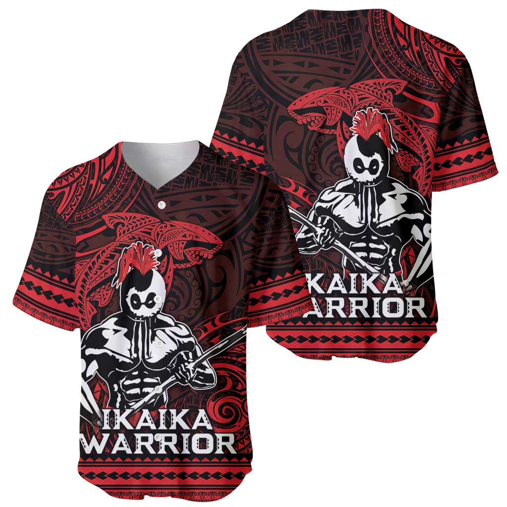 Hawaii Ikaika Warrior Baseball Jersey Hawaiian Tribal Tattoo