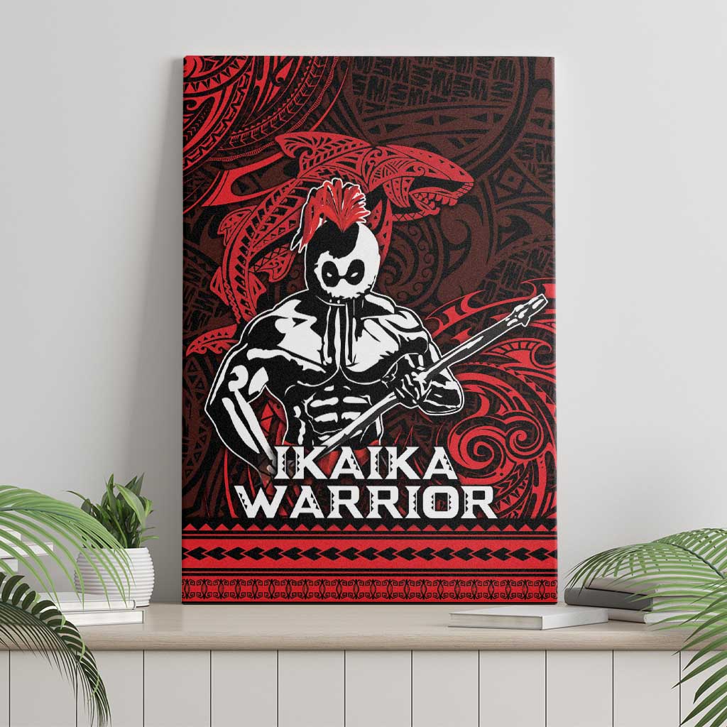 Hawaii Ikaika Warrior Canvas Wall Art Hawaiian Tribal Tattoo