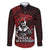 Hawaii Ikaika Warrior Family Matching Long Sleeve Bodycon Dress and Hawaiian Shirt Hawaiian Tribal Tattoo