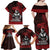 Hawaii Ikaika Warrior Family Matching Off Shoulder Maxi Dress and Hawaiian Shirt Hawaiian Tribal Tattoo
