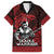 Hawaii Ikaika Warrior Family Matching Short Sleeve Bodycon Dress and Hawaiian Shirt Hawaiian Tribal Tattoo