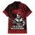 Hawaii Ikaika Warrior Family Matching Short Sleeve Bodycon Dress and Hawaiian Shirt Hawaiian Tribal Tattoo