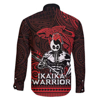 Hawaii Ikaika Warrior Family Matching Short Sleeve Bodycon Dress and Hawaiian Shirt Hawaiian Tribal Tattoo