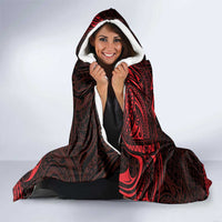 Hawaii Ikaika Warrior Hooded Blanket Hawaiian Tribal Tattoo