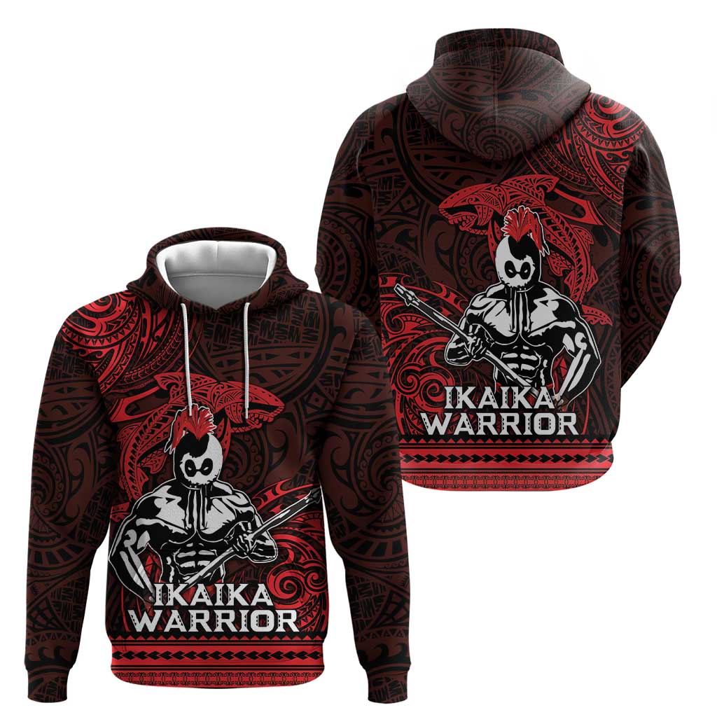 Hawaii Ikaika Warrior Hoodie Hawaiian Tribal Tattoo