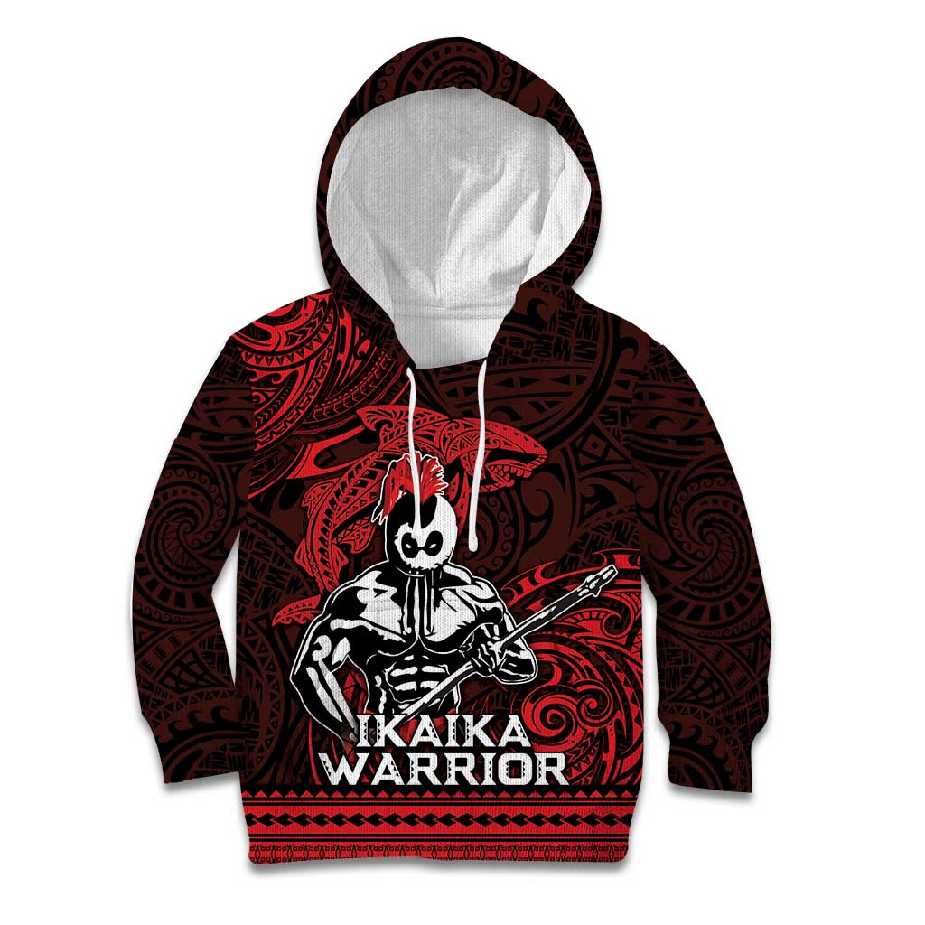 Hawaii Ikaika Warrior Kid Hoodie Hawaiian Tribal Tattoo