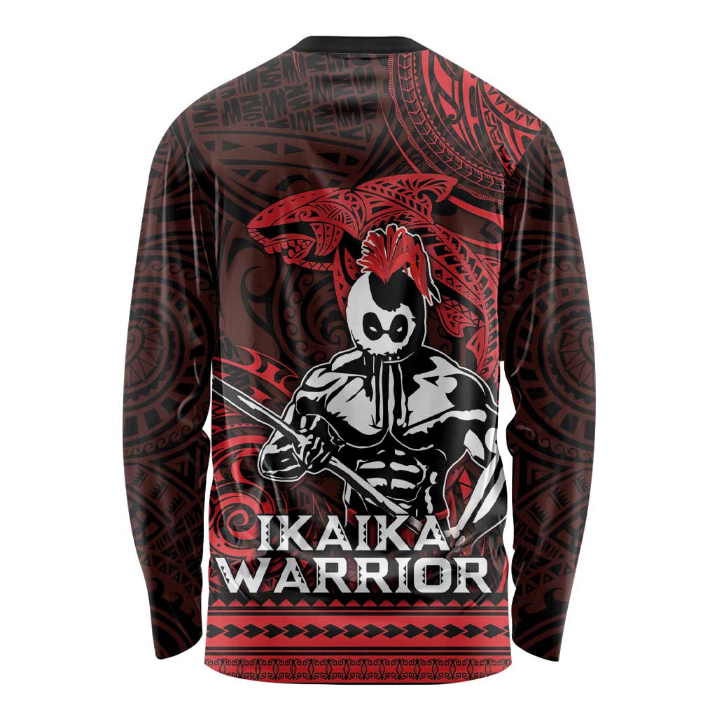 Hawaii Ikaika Warrior Long Sleeve Shirt Hawaiian Tribal Tattoo