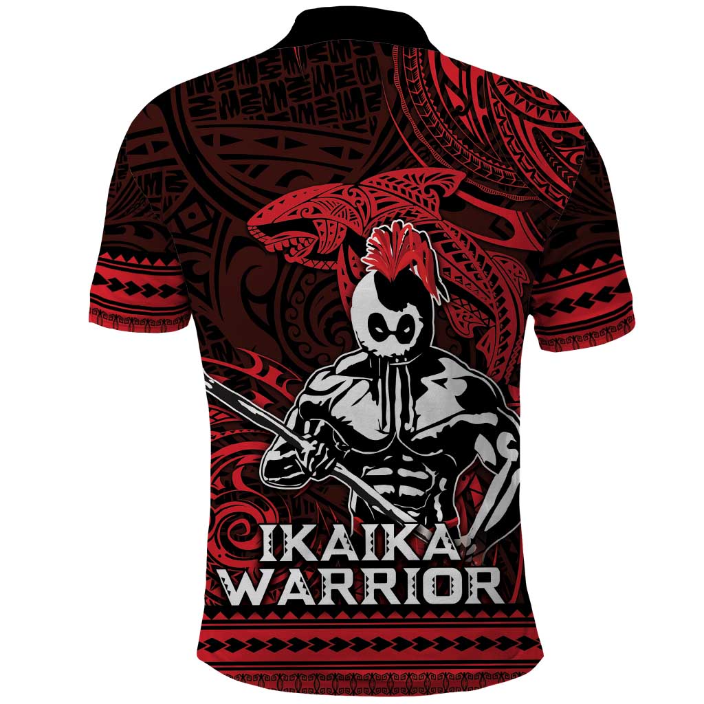Hawaii Ikaika Warrior Polo Shirt Hawaiian Tribal Tattoo DT04 - Polynesian Pride