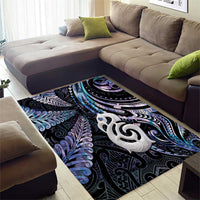 New Zealand Aotearoa Area Rug Maori Hei Manaia Purple Paua Shell