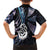 New Zealand Aotearoa Family Matching Short Sleeve Bodycon Dress and Hawaiian Shirt Maori Hei Manaia Purple Paua Shell