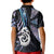 New Zealand Aotearoa Kid Polo Shirt Maori Hei Manaia Purple Paua Shell