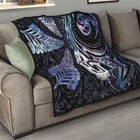 New Zealand Aotearoa Quilt Maori Hei Manaia Purple Paua Shell