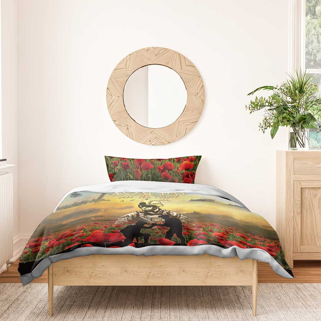 New Zealand ANZAC Day Bedding Set The Ode Remembrance And Poppy