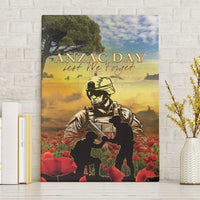 New Zealand ANZAC Day Canvas Wall Art The Ode Remembrance And Poppy