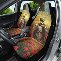 New Zealand ANZAC Day Car Seat Cover The Ode Remembrance And Poppy