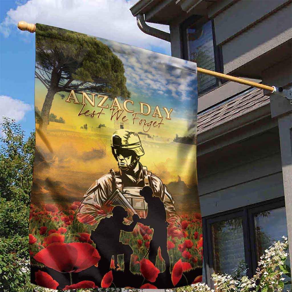 New Zealand ANZAC Day Garden Flag The Ode Remembrance And Poppy