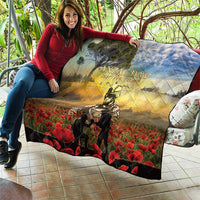 New Zealand ANZAC Day Quilt The Ode Remembrance And Poppy