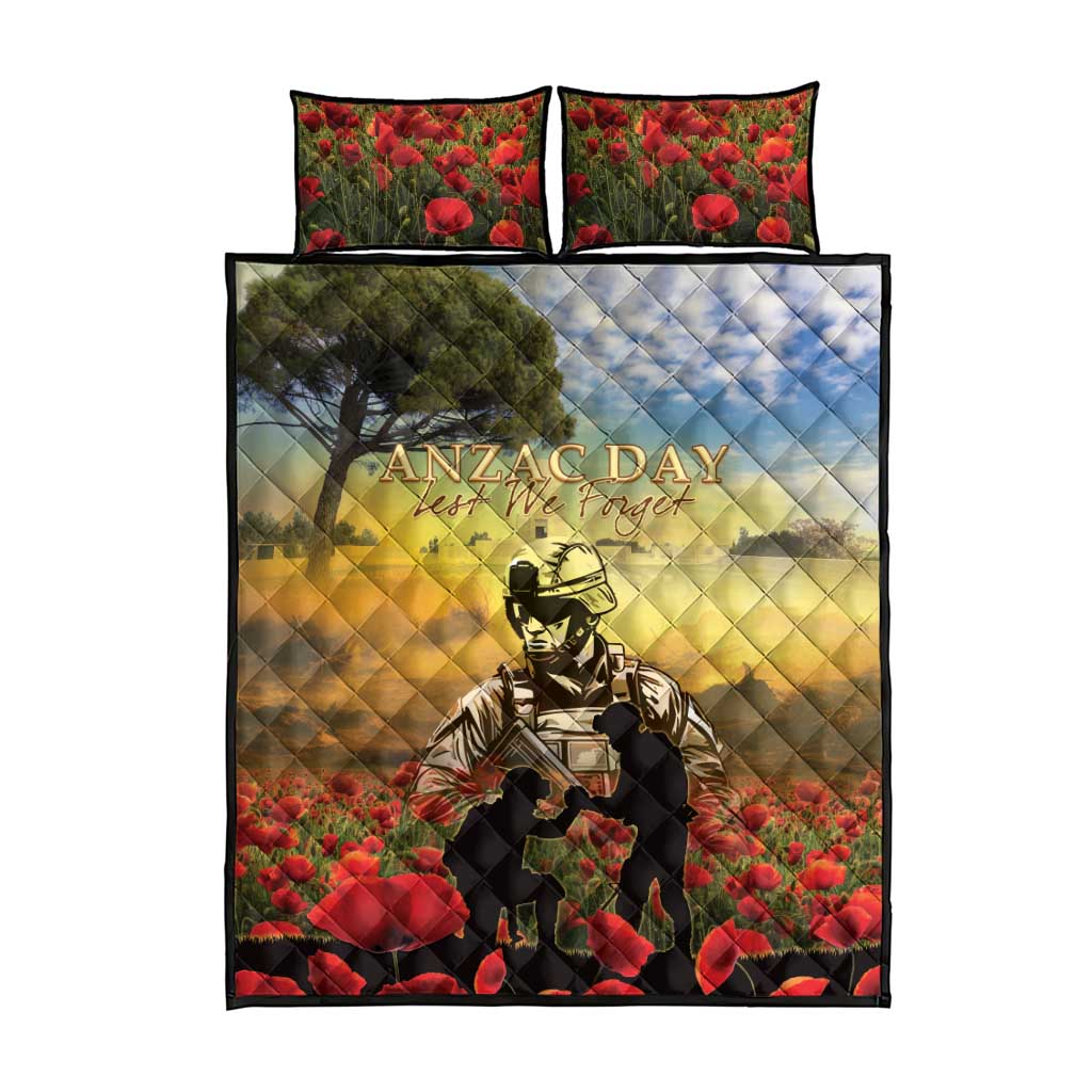 New Zealand ANZAC Day Quilt Bed Set The Ode Remembrance And Poppy DT04 - Polynesian Pride