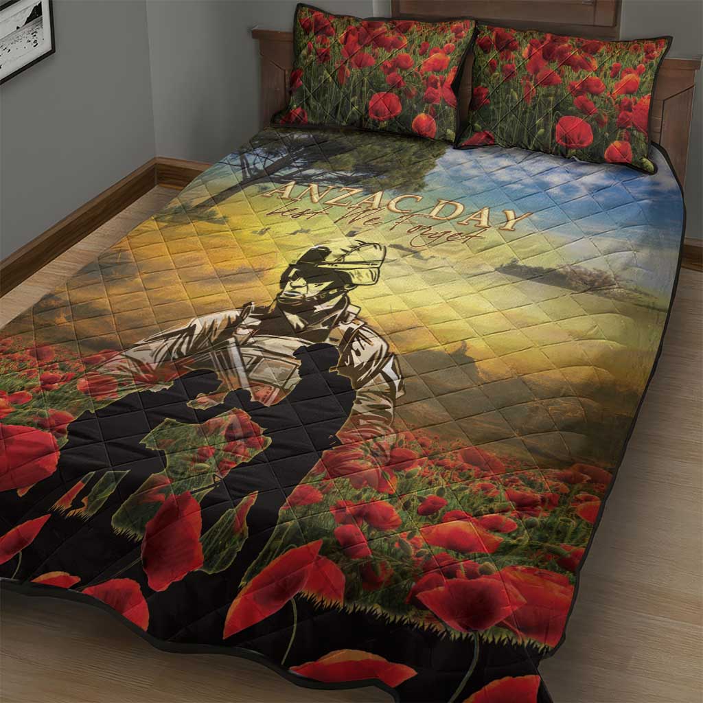 New Zealand ANZAC Day Quilt Bed Set The Ode Remembrance And Poppy DT04 - Polynesian Pride