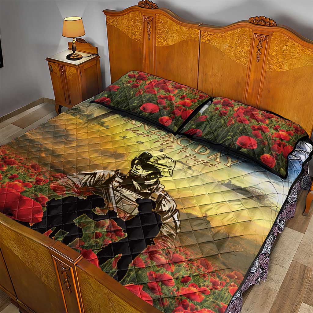 New Zealand ANZAC Day Quilt Bed Set The Ode Remembrance And Poppy DT04 - Polynesian Pride