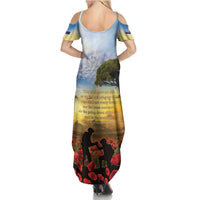 New Zealand ANZAC Day Summer Maxi Dress The Ode Remembrance And Poppy