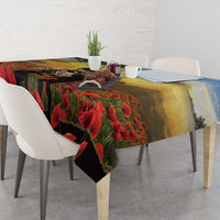 New Zealand ANZAC Day Tablecloth The Ode Remembrance And Poppy
