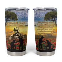 New Zealand ANZAC Day Tumbler Cup The Ode Remembrance And Poppy