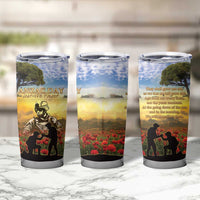 New Zealand ANZAC Day Tumbler Cup The Ode Remembrance And Poppy
