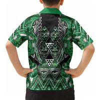 Aotearoa Ngati Maniapoto Hawaiian Shirt Maori Tribal Green Paua Shell Pattern DT05 - Polynesian Pride