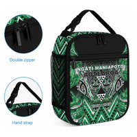Aotearoa Ngati Maniapoto Lunch Bag Maori Tribal Green Paua Shell Pattern