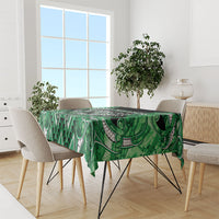 Aotearoa Ngati Maniapoto Tablecloth Maori Tribal Green Paua Shell Pattern DT05 - Polynesian Pride