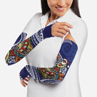 Samoa Christmas Arm Sleeves Santa Riding Sea Turtle DT05 - Polynesian Pride