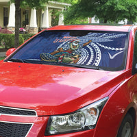 Samoa Christmas Auto Sun Shade Santa Riding Sea Turtle DT05 - Polynesian Pride