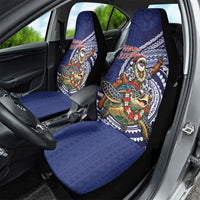 Samoa Christmas Car Seat Cover Santa Riding Sea Turtle DT05 - Polynesian Pride