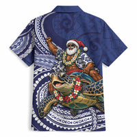 Samoa Christmas Hawaiian Shirt Santa Riding Sea Turtle DT05 - Polynesian Pride