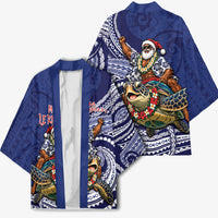 Samoa Christmas Kimono Santa Riding Sea Turtle DT05 - Polynesian Pride
